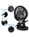 Operated Clip on Fan